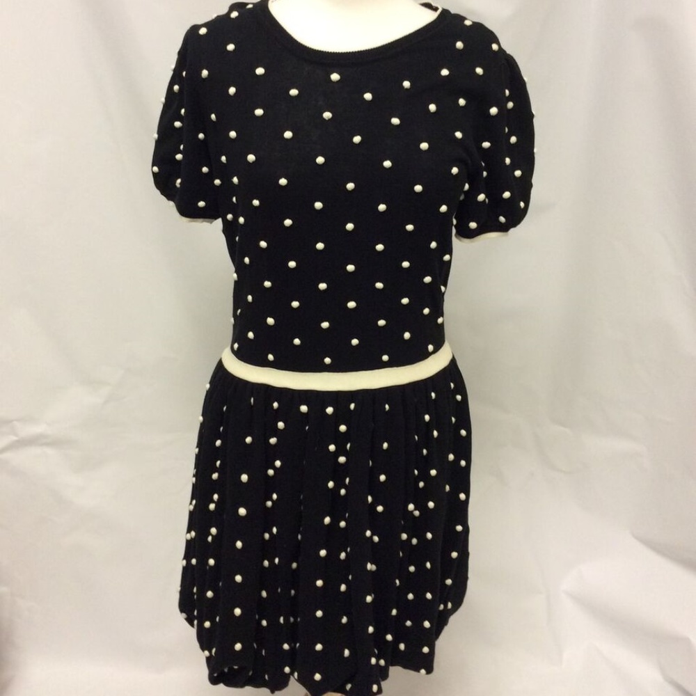 NEW B&W Red Valentino Polka Dot Dress